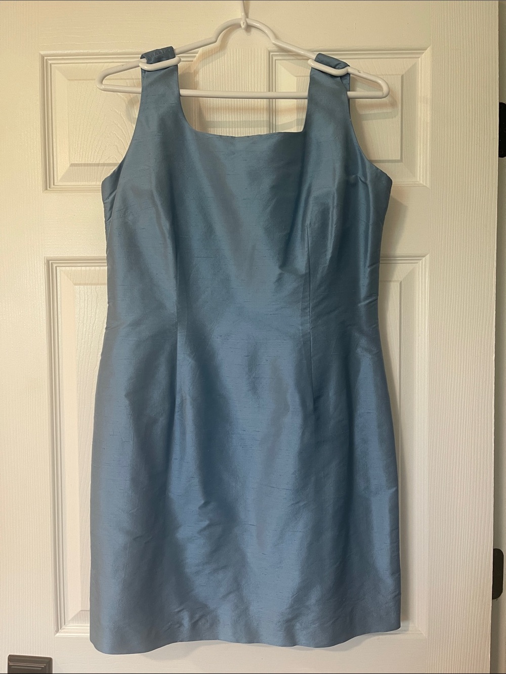 Ann Taylor petite Light Blue Sleeveless Shift Dress